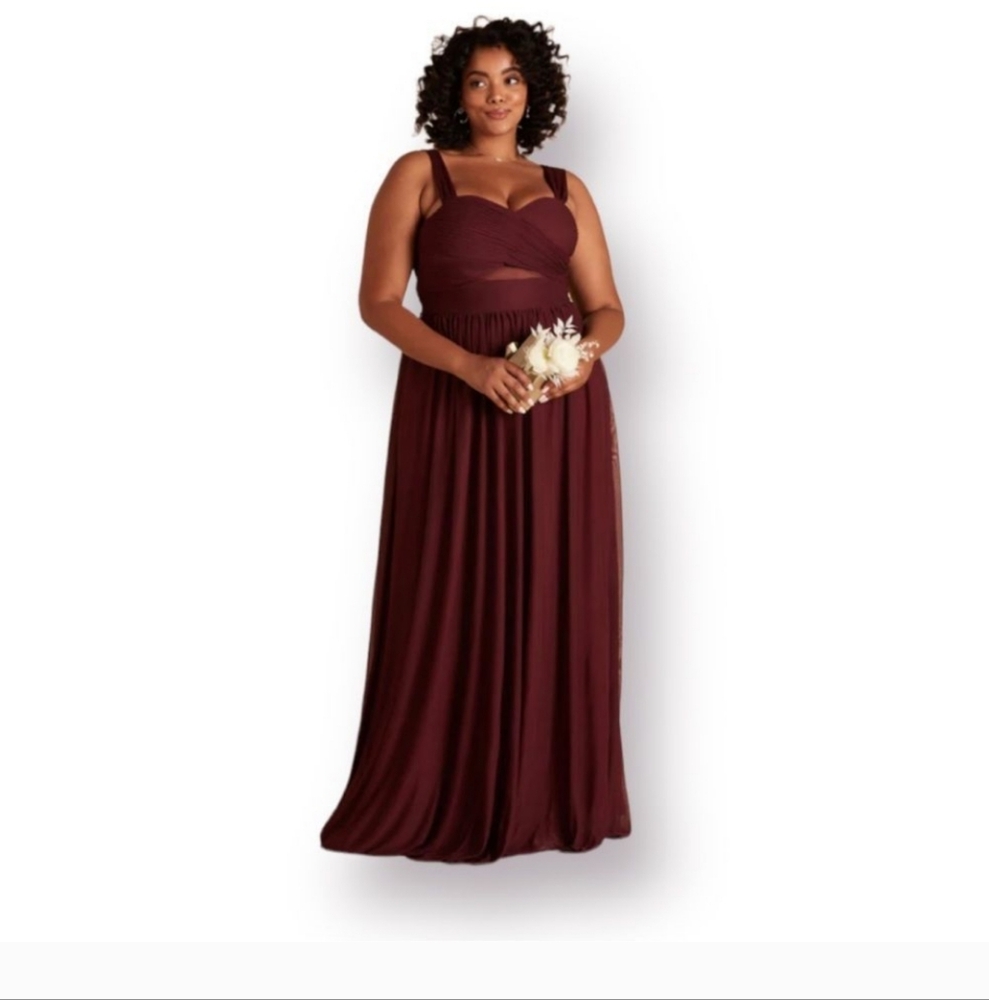 Birdy Grey Burgundy Maxi Dress - Elyse style
